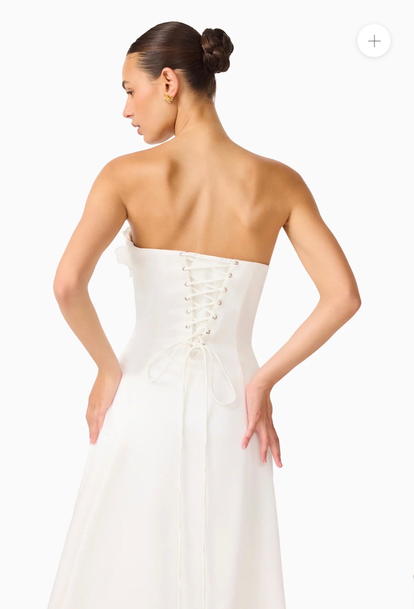 Espera Fit & Flare Gown White by Elliatt