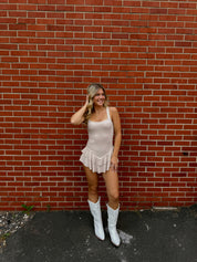 Tyler Taupe Mini Romper