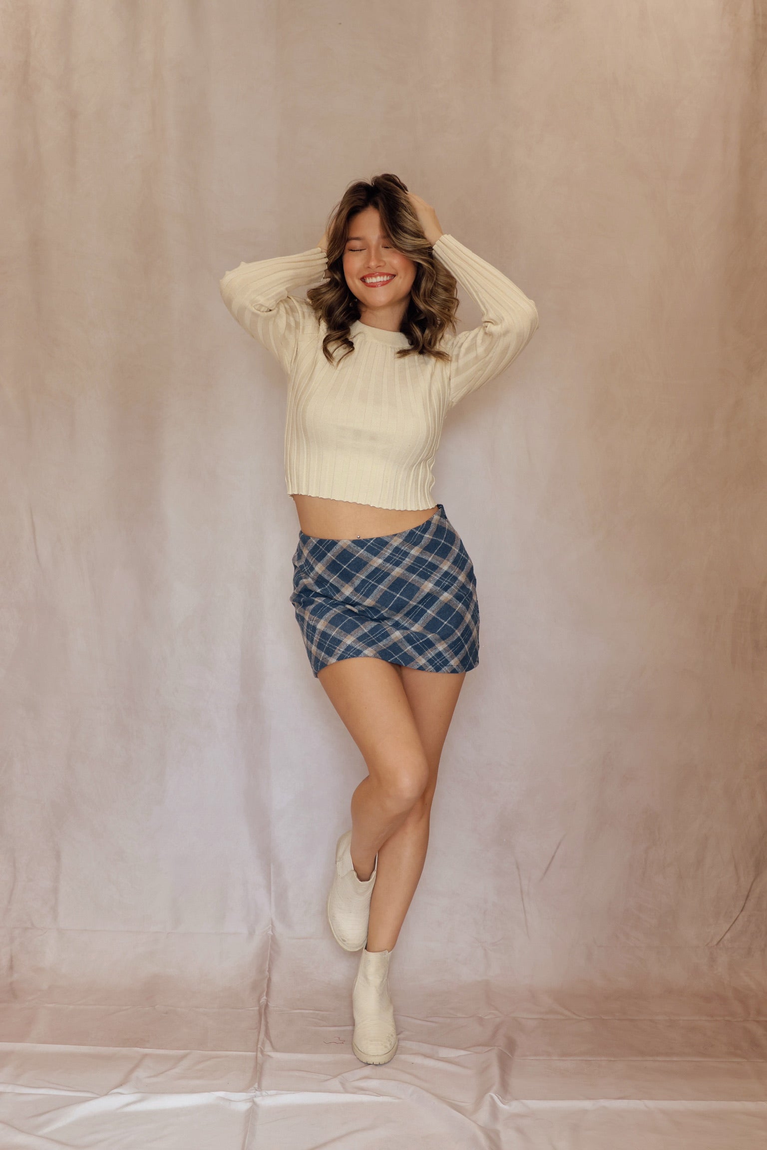 School Girl Plaid Mini Skirt