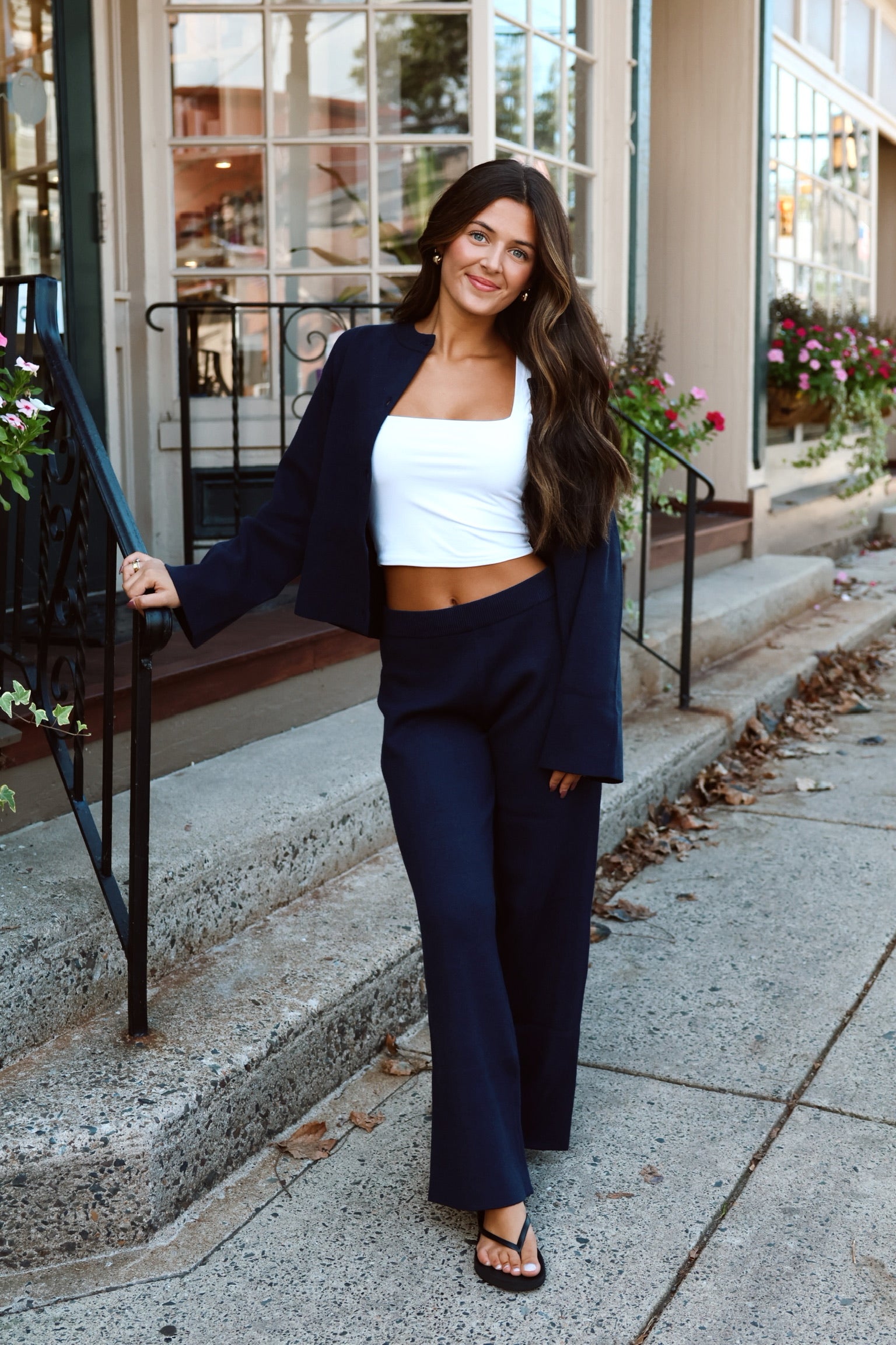 Acquired Two Piece Set Navy