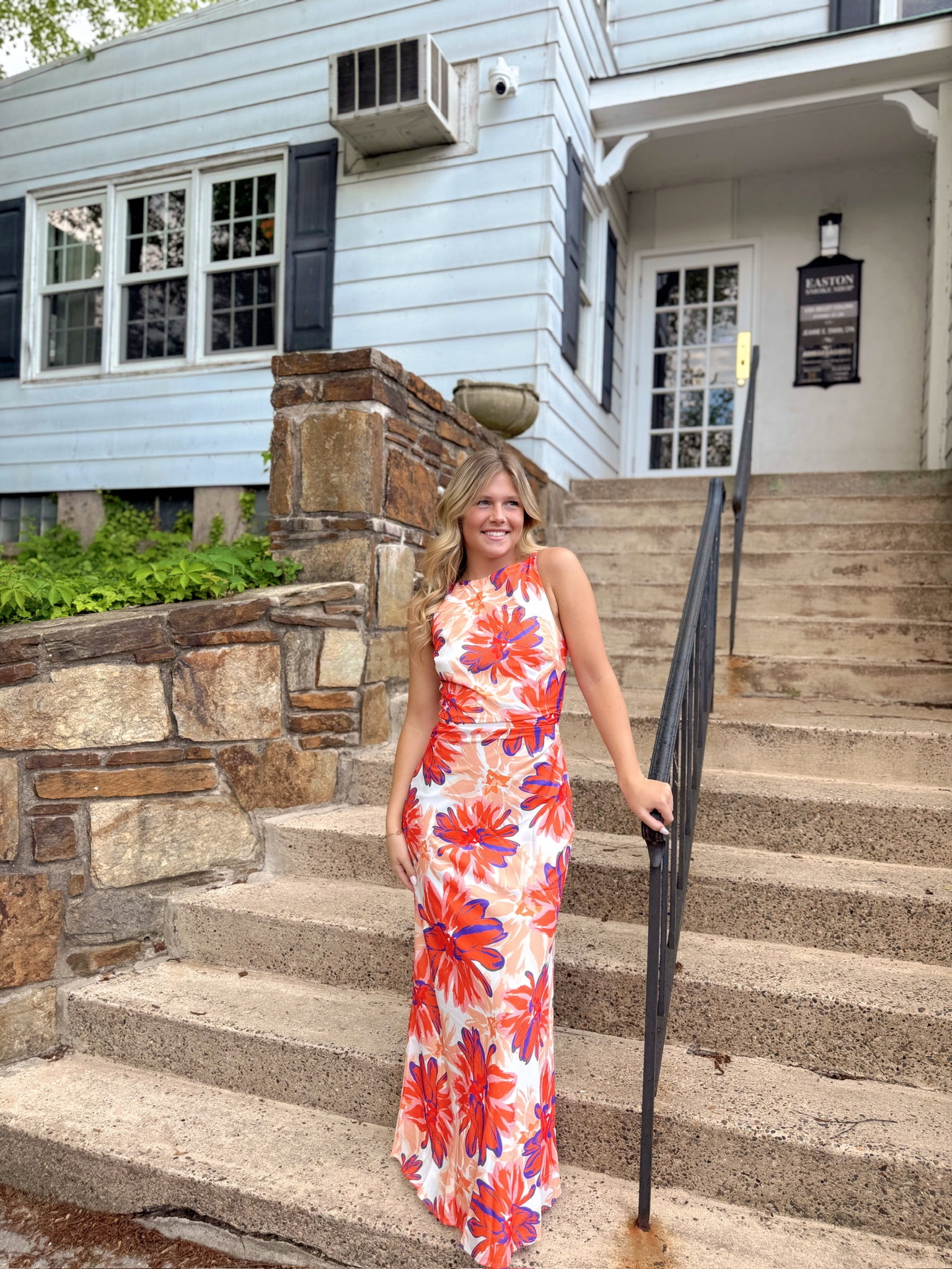 Flirty Florals Maxi Orange/Purple