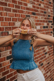 Sunfaded Denim Top | Free People