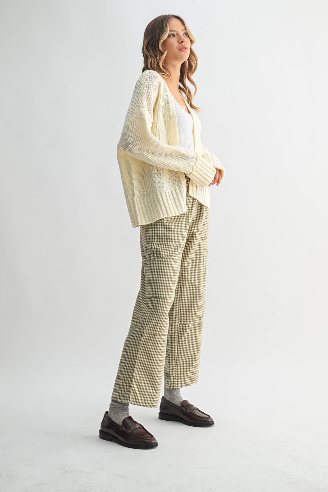 Lightweight Knit Cardigan Sweater