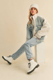 Aspen Denim Sherpa Jacket