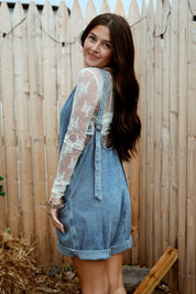 Maxwell Denim Romper Woven