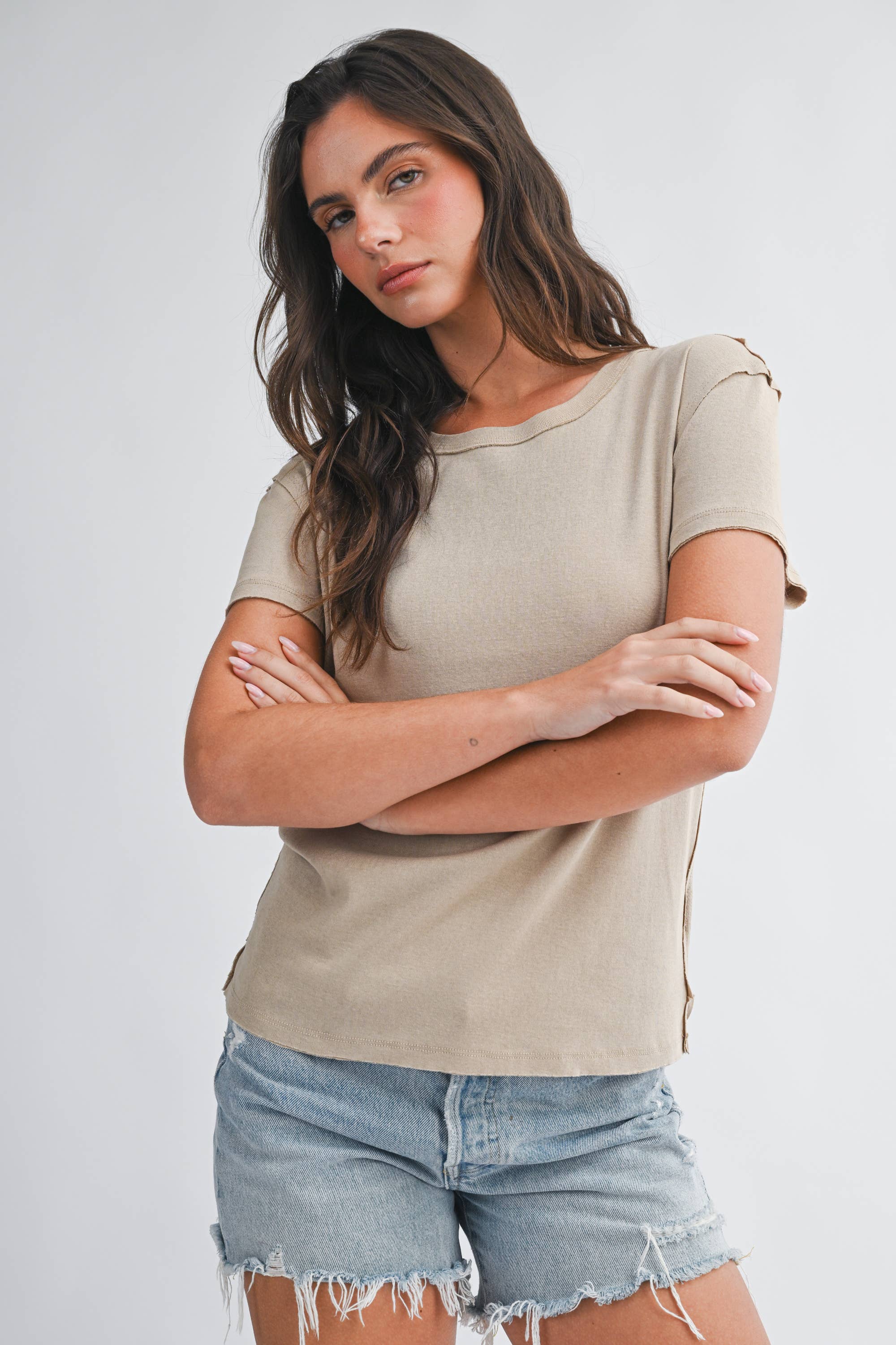 Everyday Oversized Tee Oat