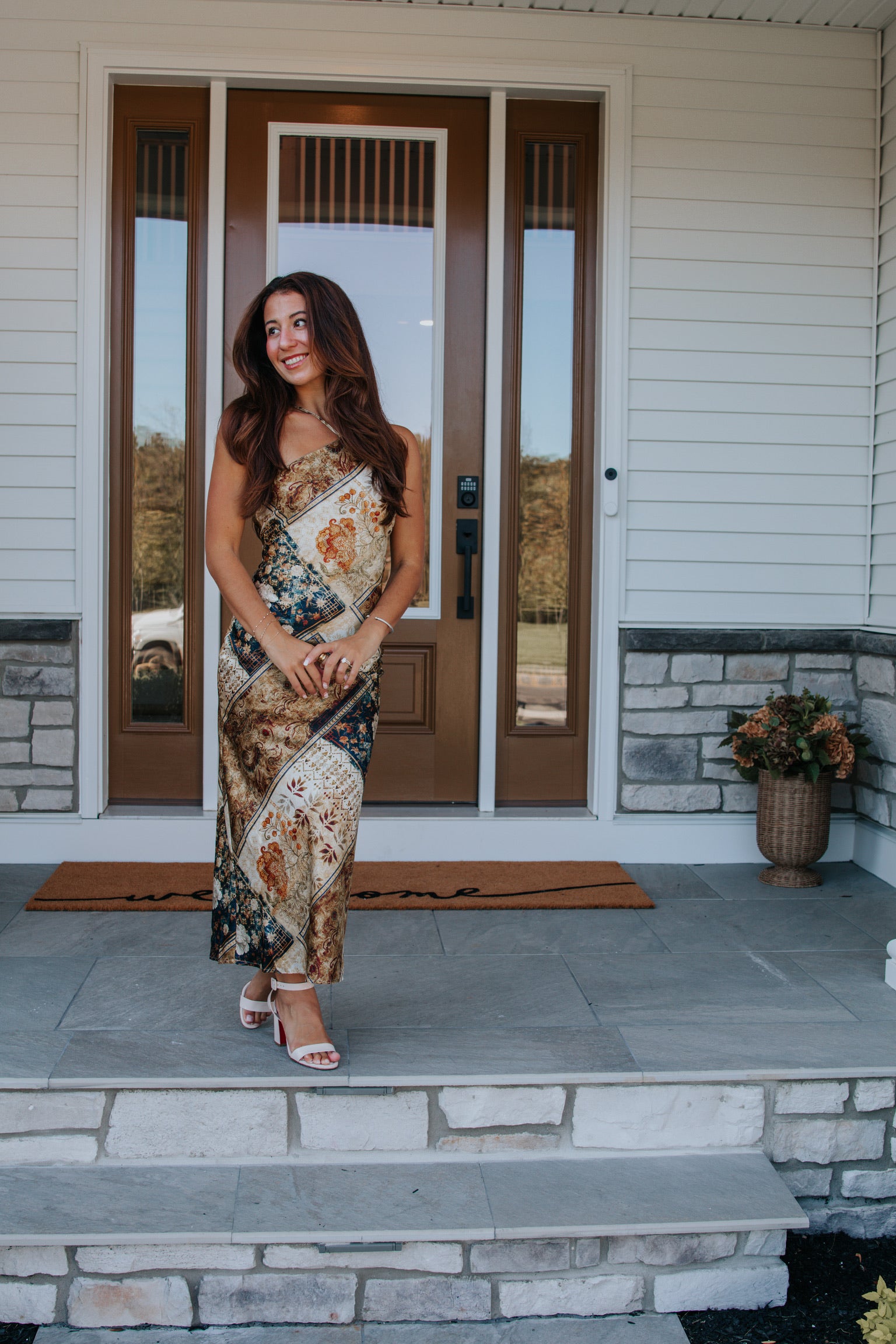 Tate Bandana Print Midi Dress | Lulus