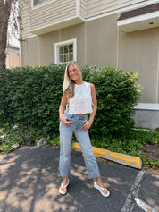 Ella High Rise Straight Jean