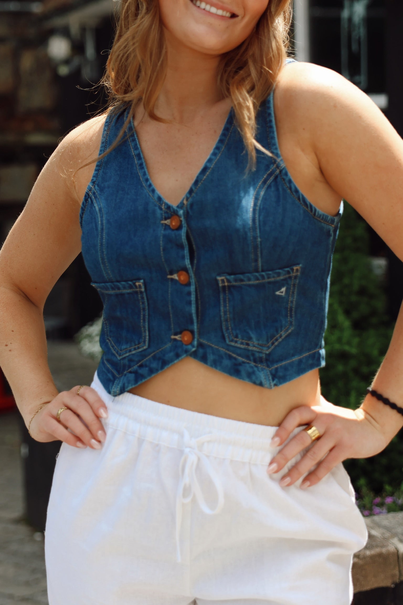 Rebel Dark Denim Vest