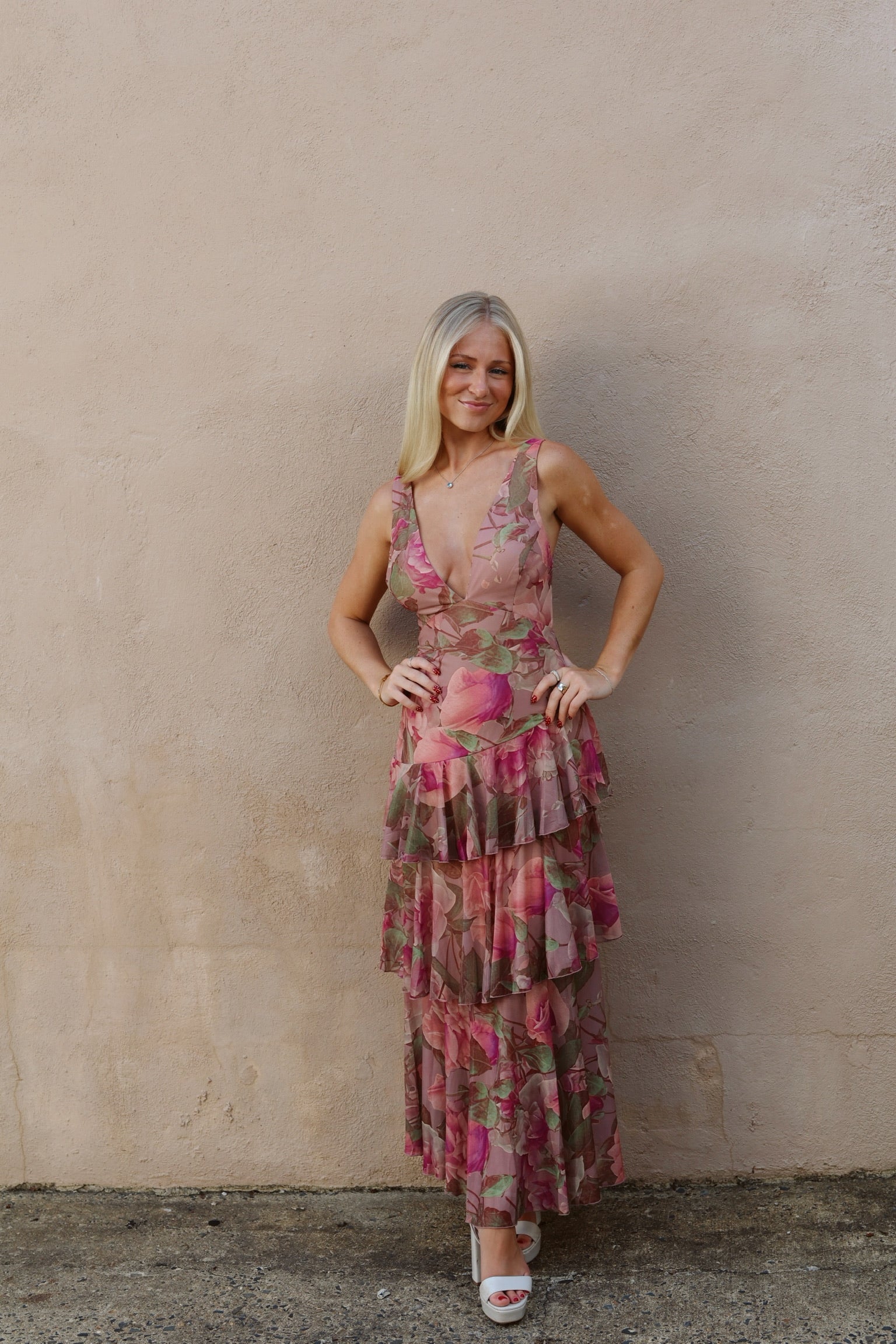 Maine Maxi Brown Floral