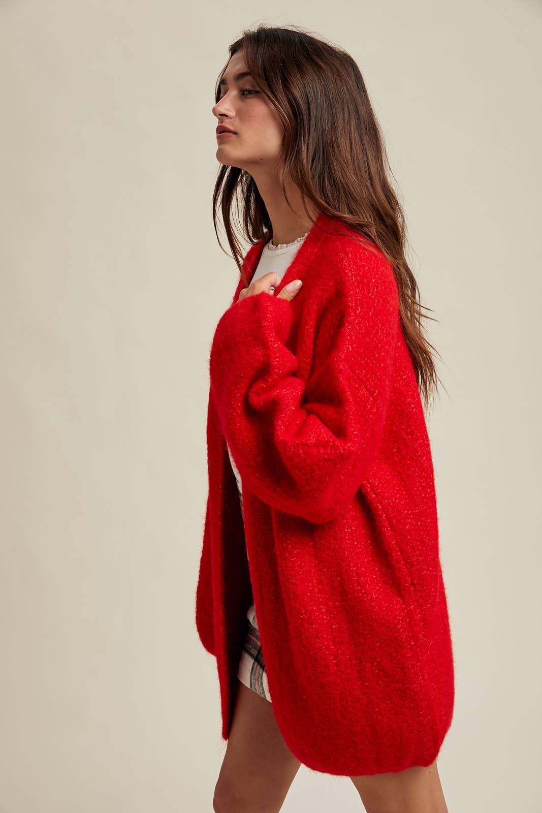 Cozy Cardi Red