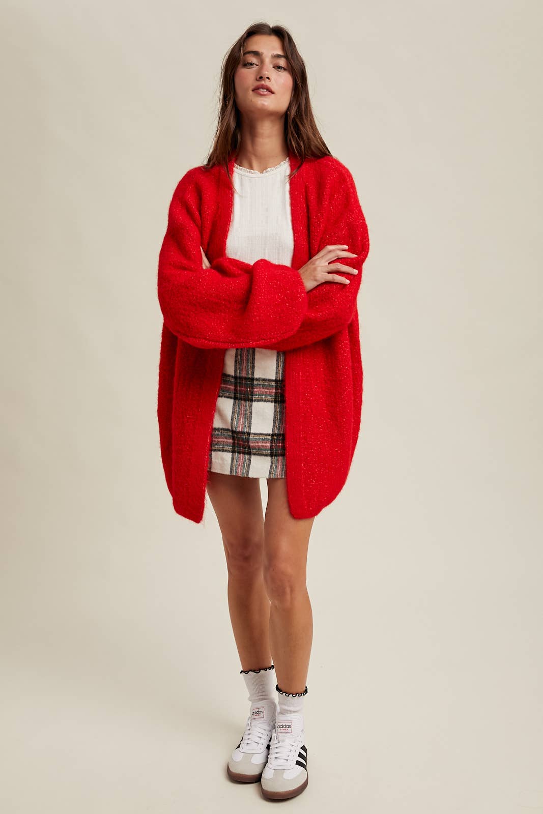 Cozy Cardi Red