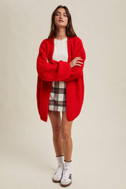 Cozy Cardi Red