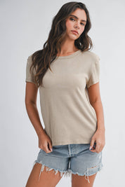 Everyday Oversized Tee Oat