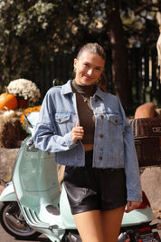 Classic Crop Denim Jacket