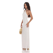 Starfish Crochet Maxi Dress in Ivory