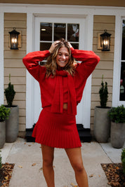 Holly Sweater Set Red
