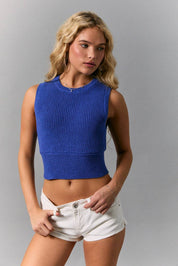 Bree Bow Top Blue