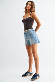 JBD Mid Rise Stretch Short