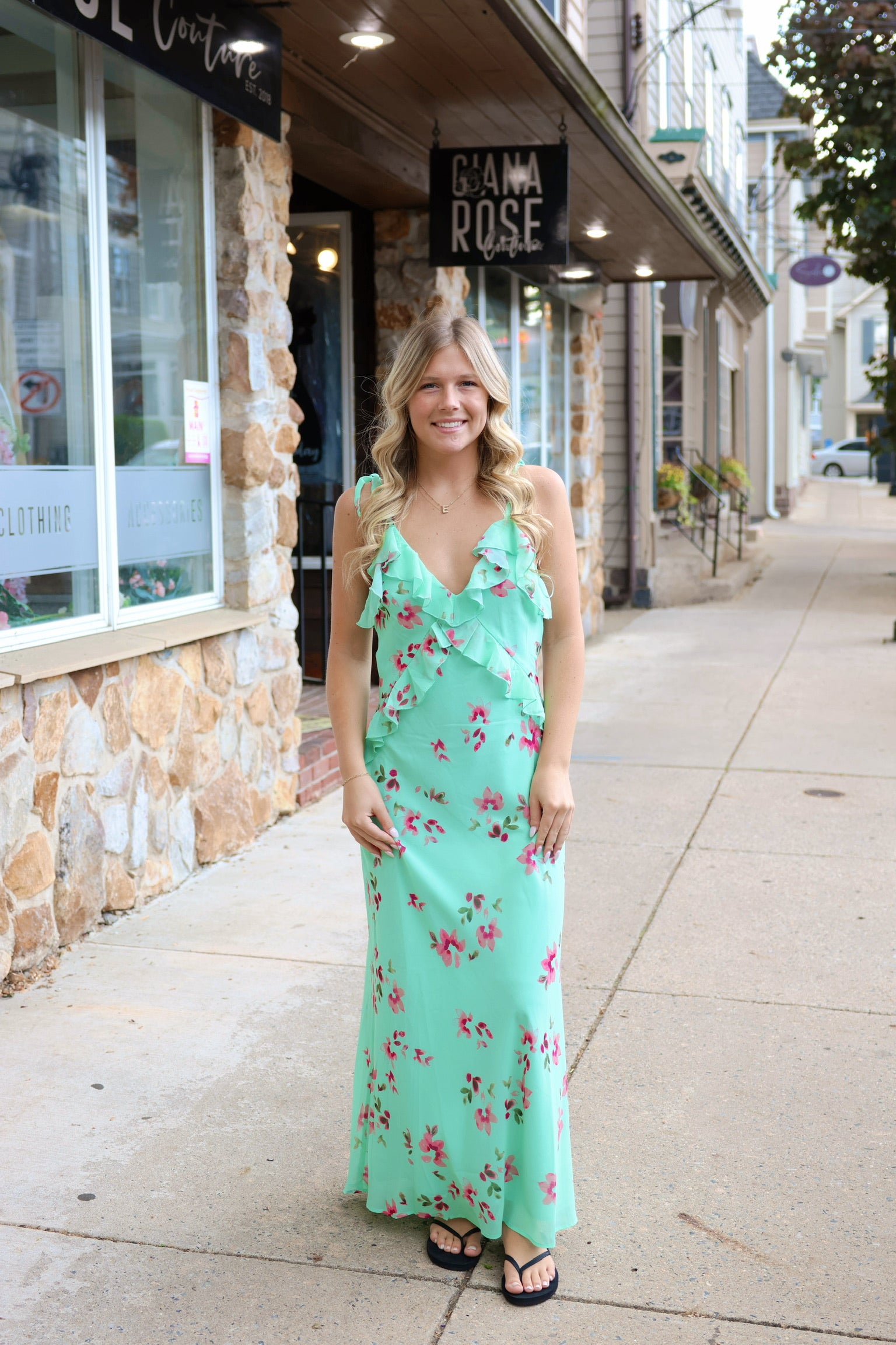 Adalina Dress- Mint