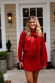 Holly Sweater Set Red