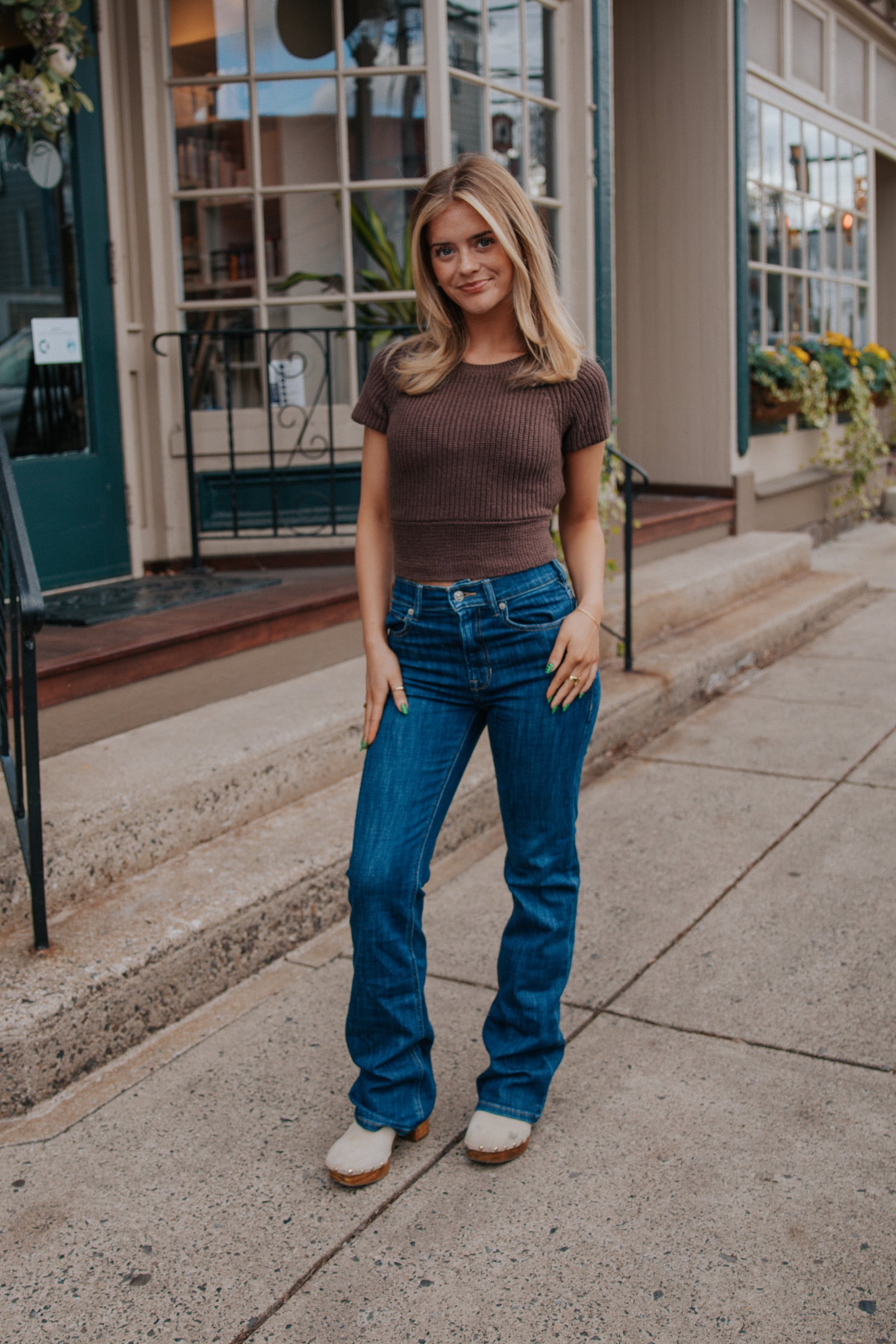 Bree Bow Top Chocolate Brown