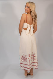 Coastal Chic Maxi Oat/Red