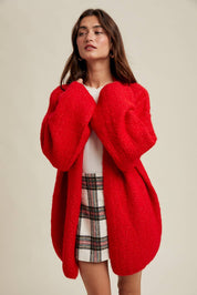 Cozy Cardi Red