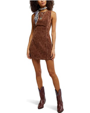 Atlas Suede Mini Dress in Chicory Coffee by FP
