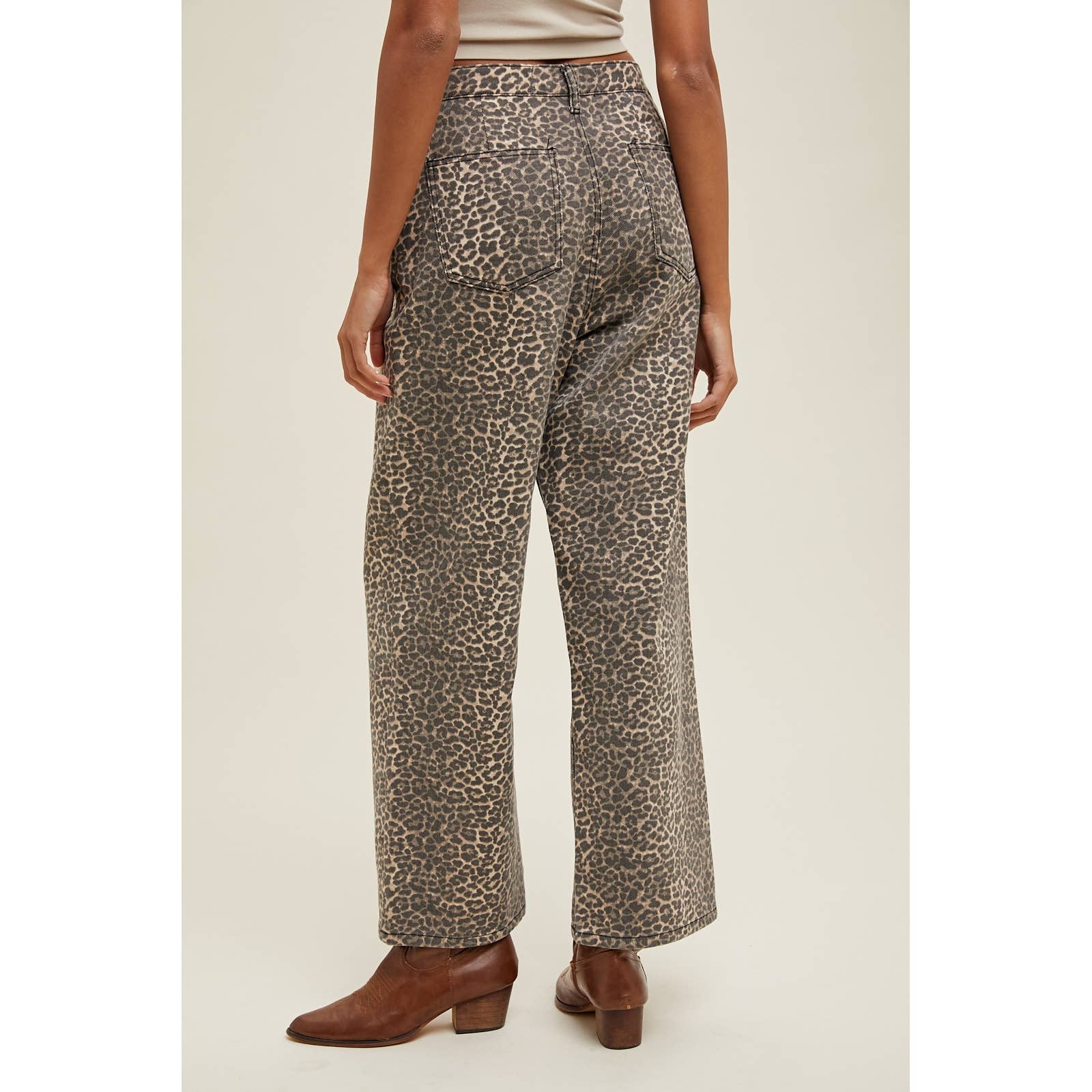 Cheetah Straight Leg Pants