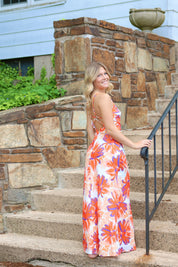 Flirty Florals Maxi Orange/Purple