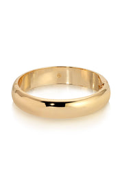 Simple Single Bangle: 18k Gold Plated