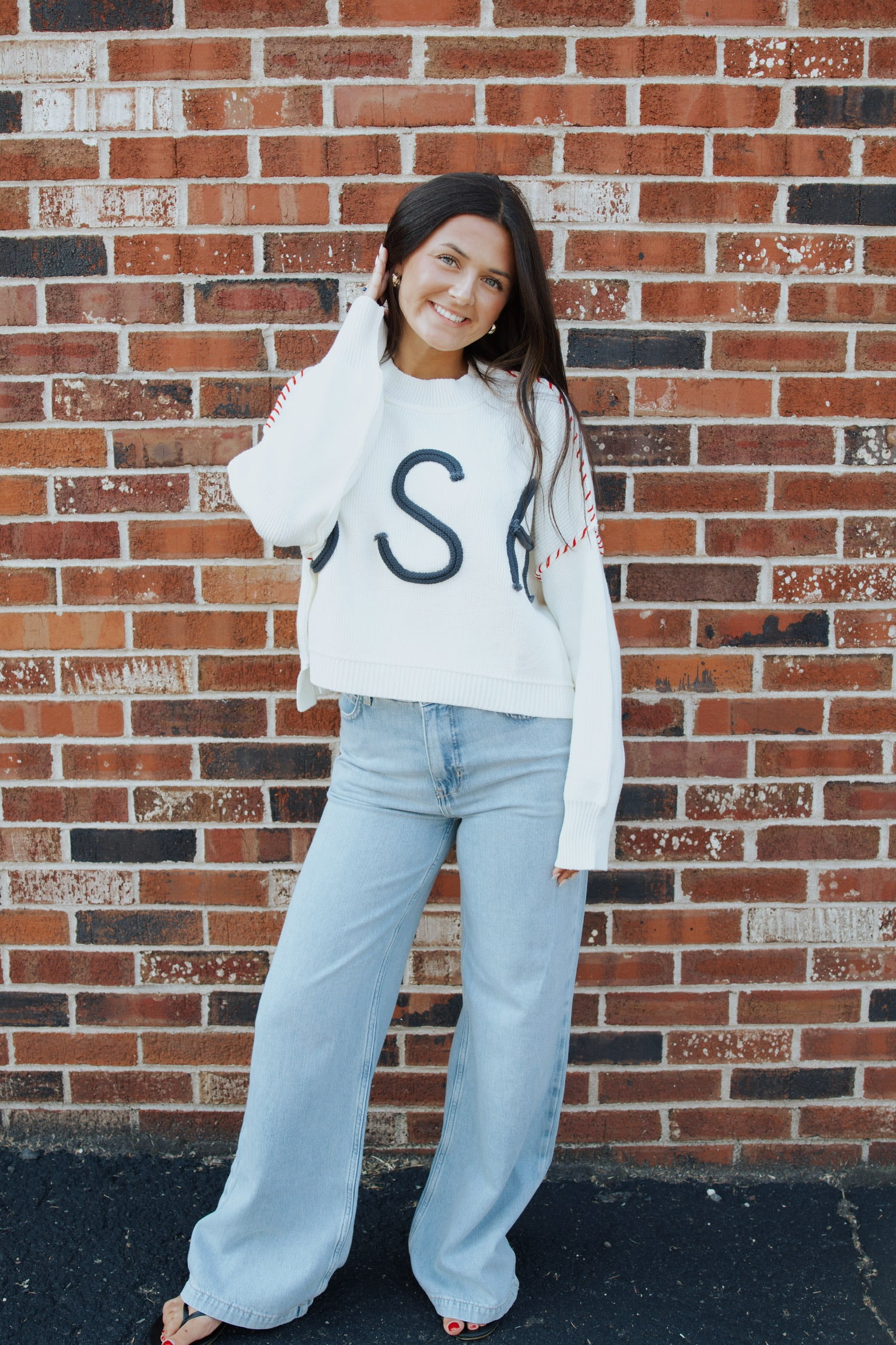 USA Baseball Knit Sweater