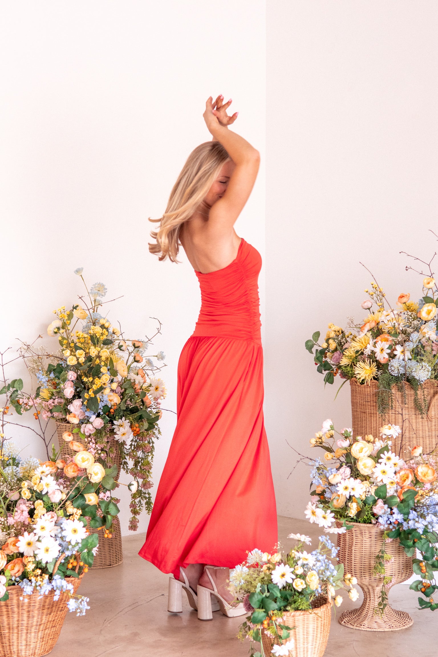 Santal Dress | Coral | NIA