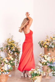 Santal Dress | Coral | NIA