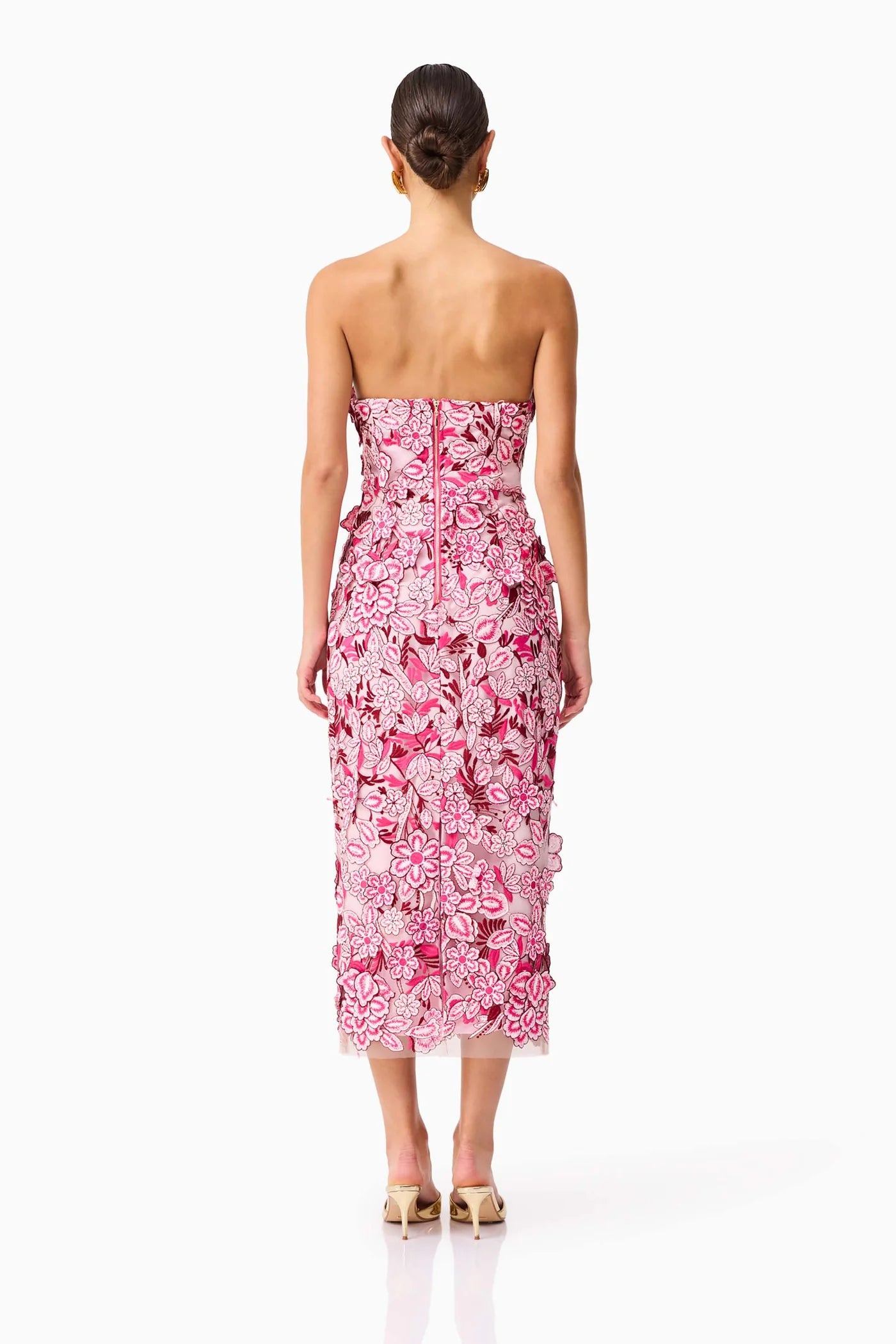 talulah roseate midi dress TALULAH Pink Roseate Cocktail Dress