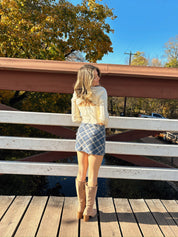 School Girl Plaid Mini Skirt