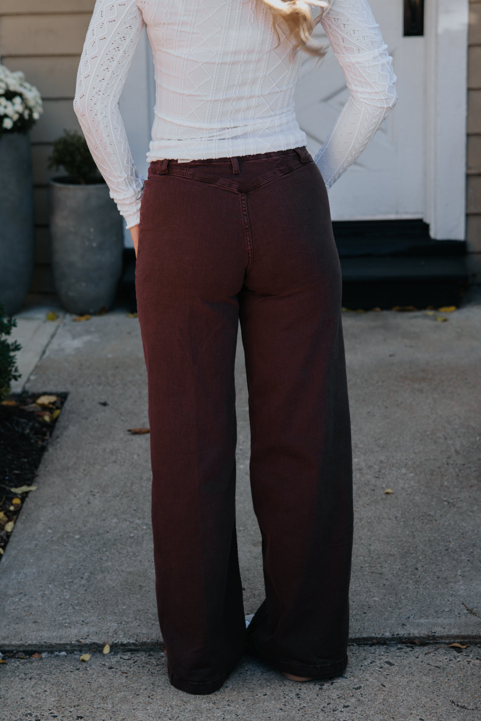 We the Free Libre Wide-Leg Denim Jeans Rum Running