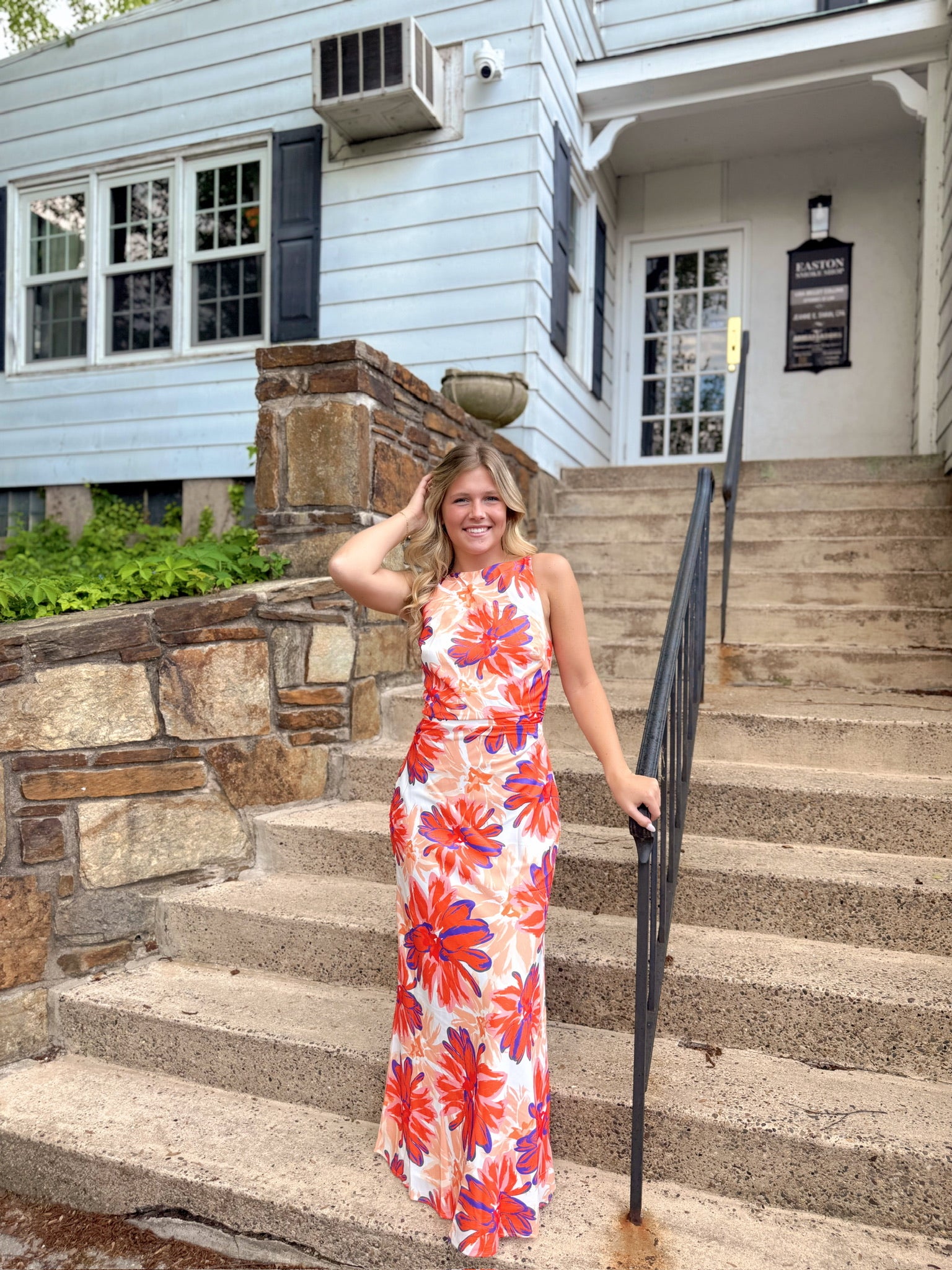 Flirty Florals Maxi Orange/Purple