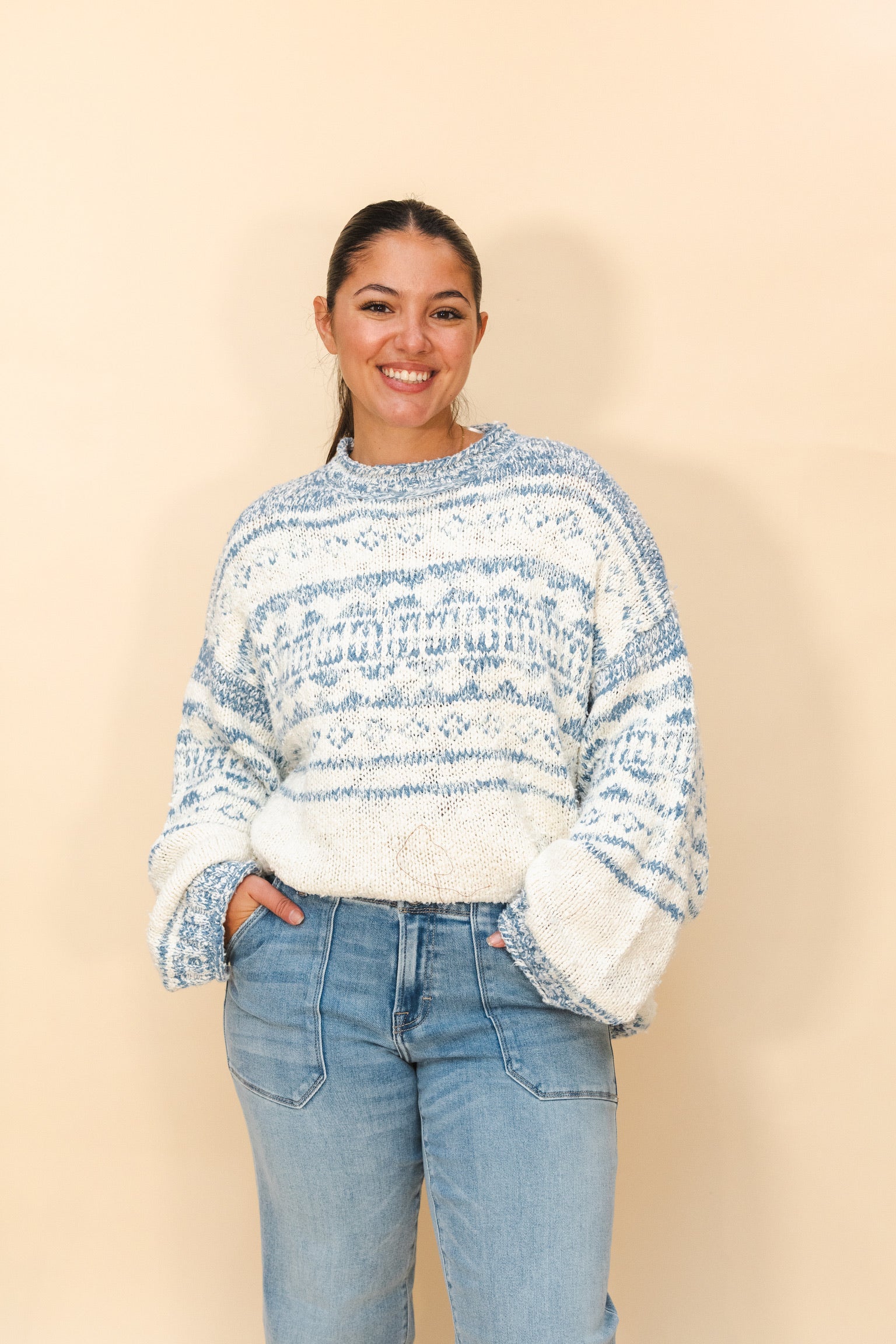 Dani Pattern Sweater Cloud Combo FP
