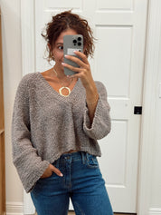 Heartland Cotton Pullover | Petrified Wood | Free People