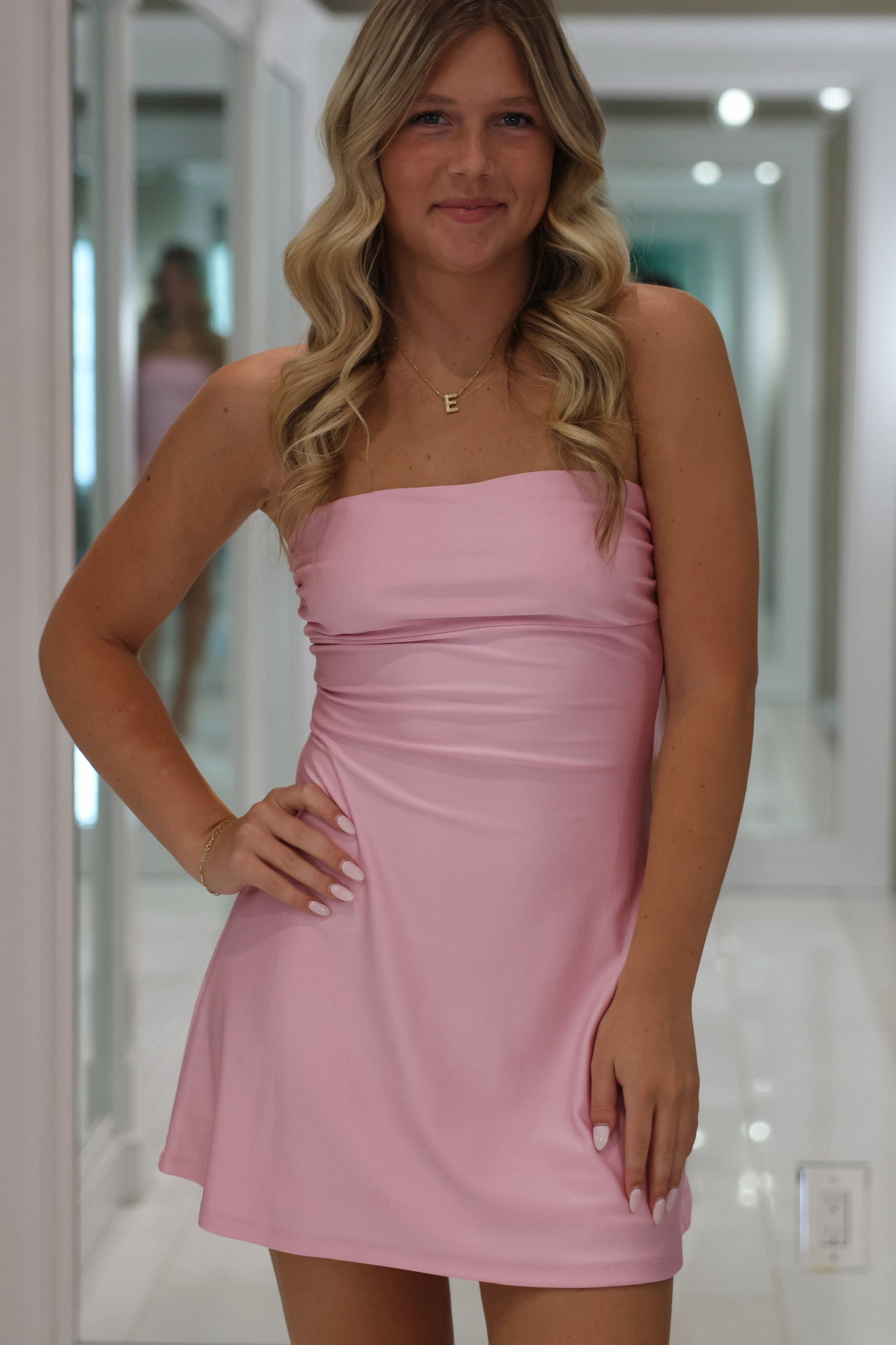 Sweet Like Candy Mini Dress Light Pink