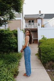 Dana Lace Up Denim Pants