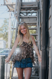 Malia Babydoll Tank | Black Combo | Free People