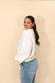 Christmas Tree Stitched Oversized Sweater