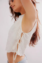 Faded Gardens Tank in White