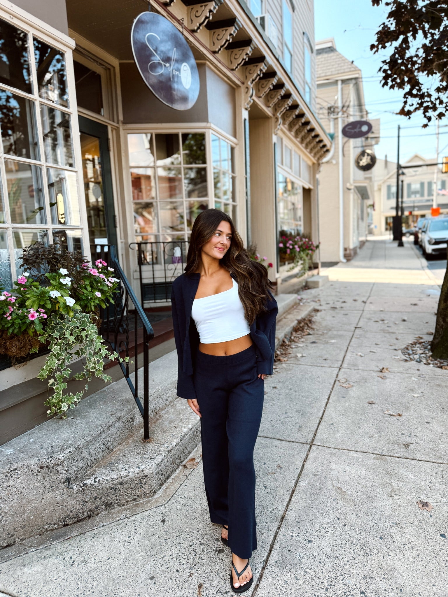 Acquired Two Piece Set Navy