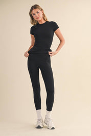 Performance Fitted Tee: Black