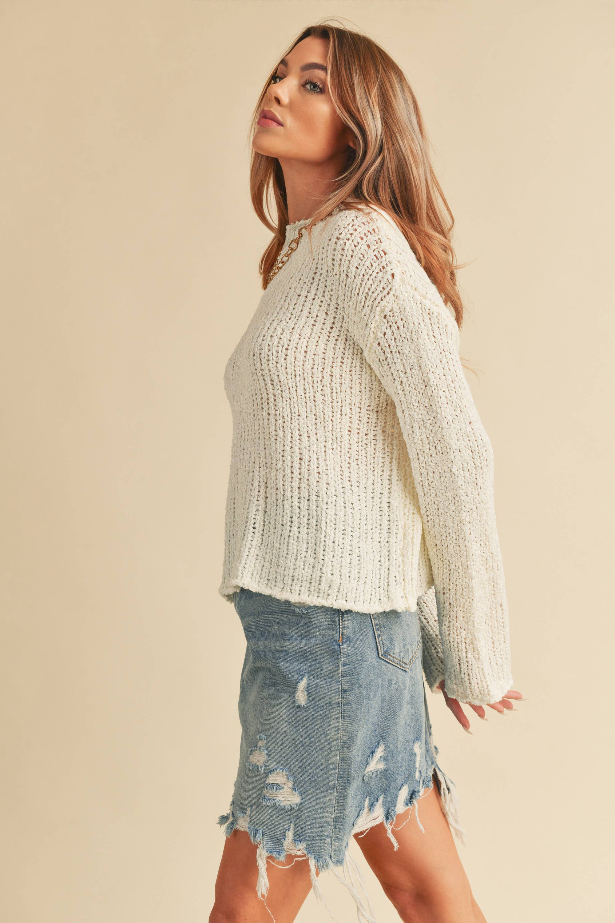Shilo Sweater White Knit