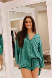 Like Honey PJ Shirt Meadow Green FP